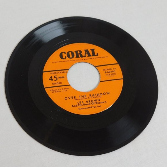 Over The Rainbow 1951 Les Brown 45 rpm 4 Record Set Coral Records Unbreakable - Picture 10 of 12